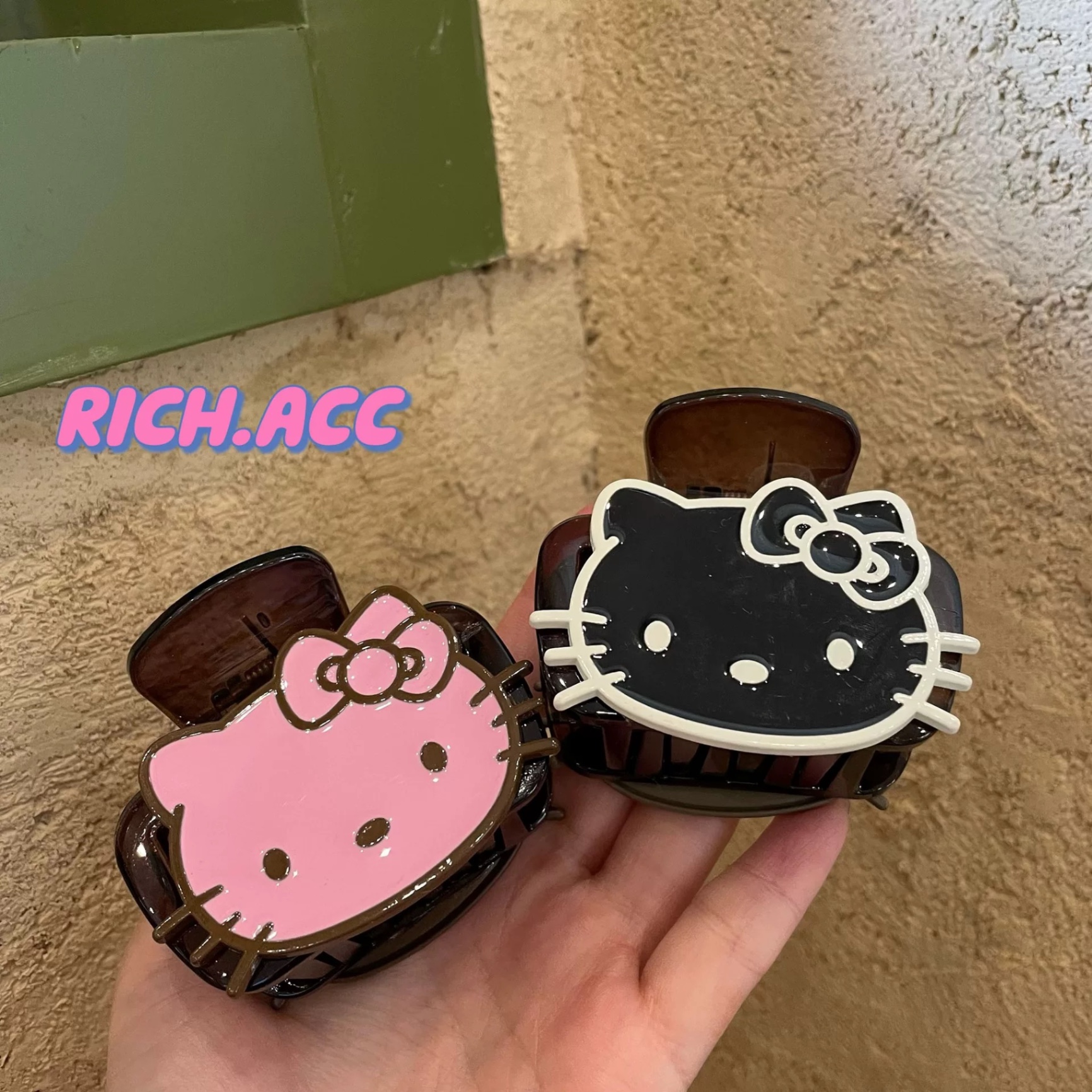 Gắp nhỡ hello kitty đen 4379