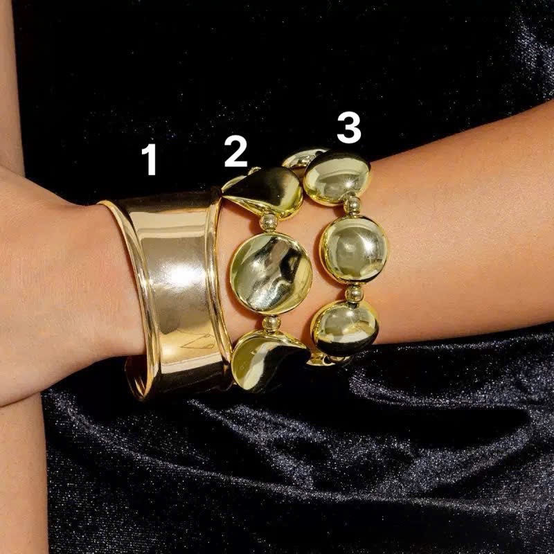 1 chiếc Vòng tay nhựa giả metal 169