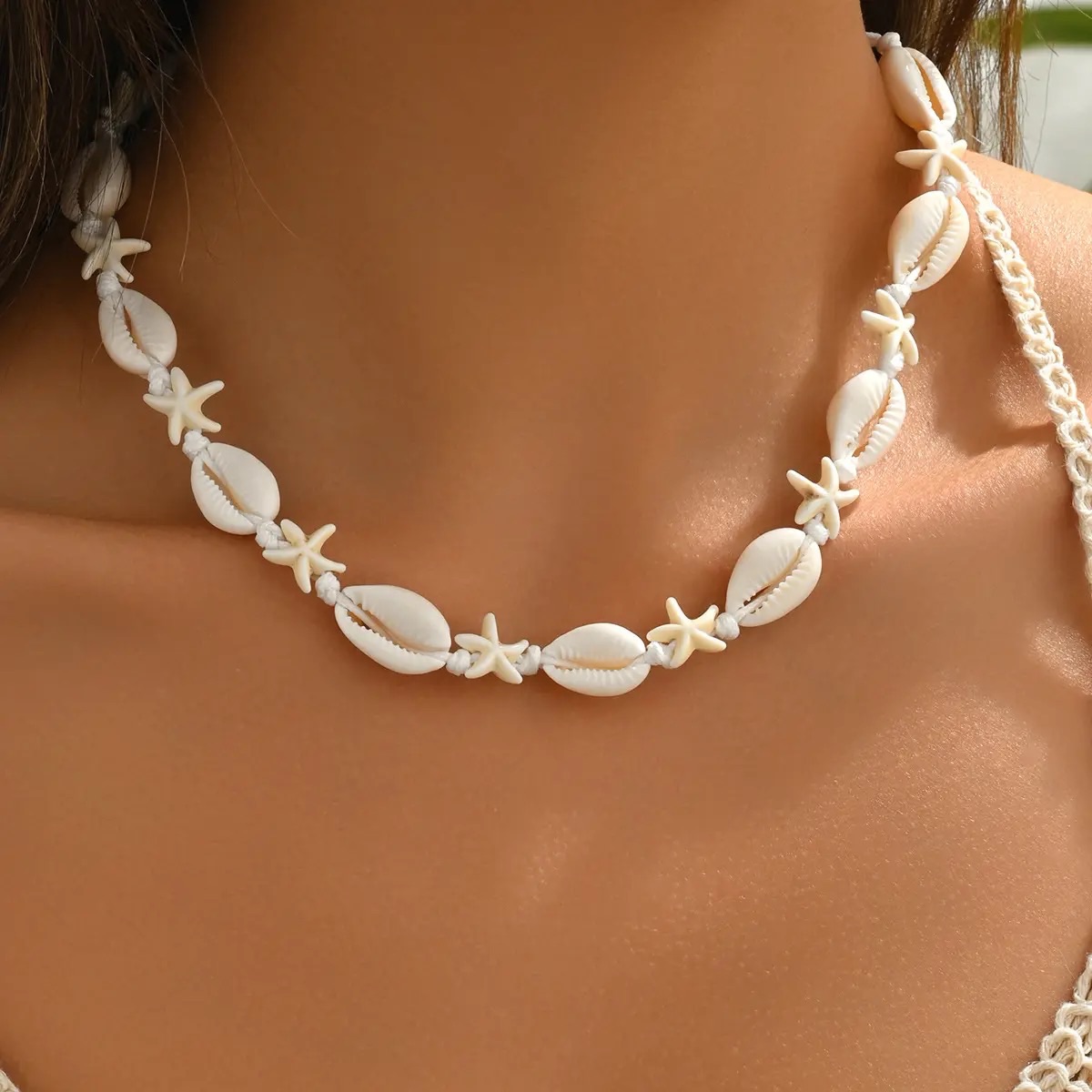 Vòng cổ sao biển sò dây cột 940