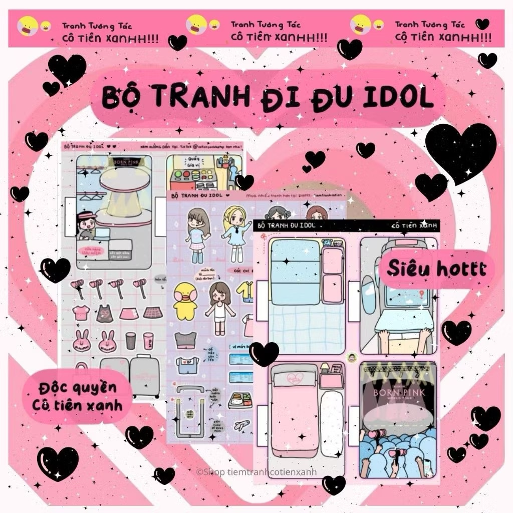 Tranh tương tác cô tiên Đu idol 741