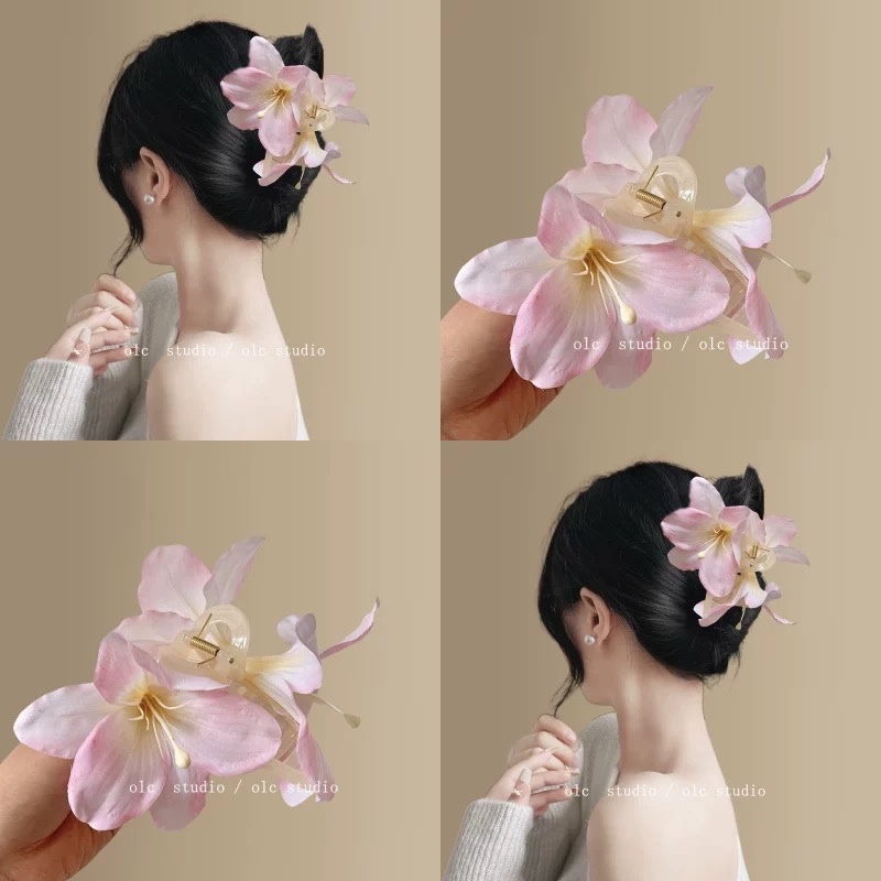 Gắp hoa lan lụa lớn 4422