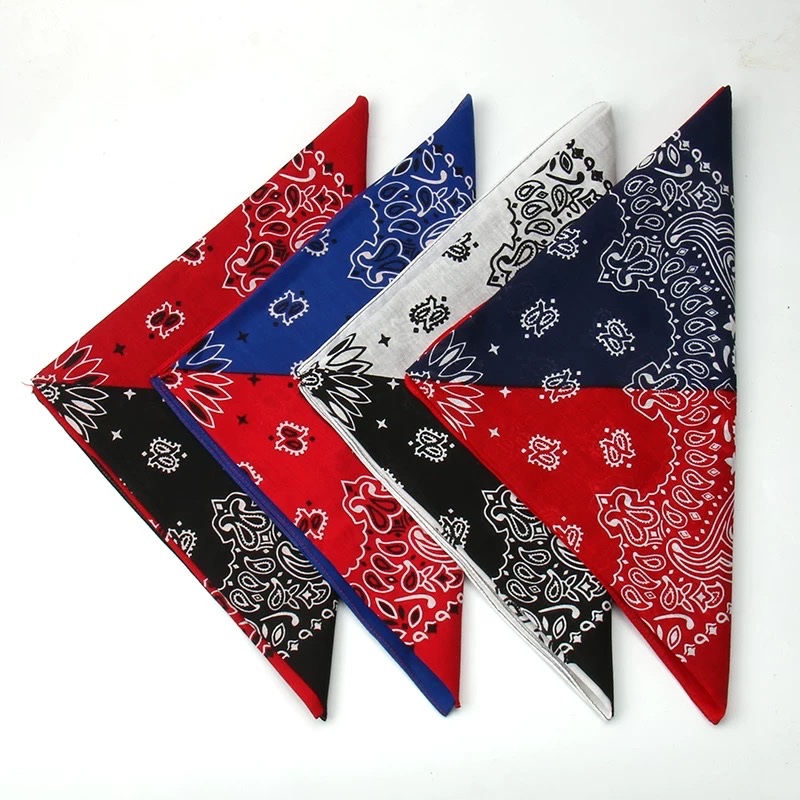 Khăn vuông hoạ tiết 55cm 2 màu 244