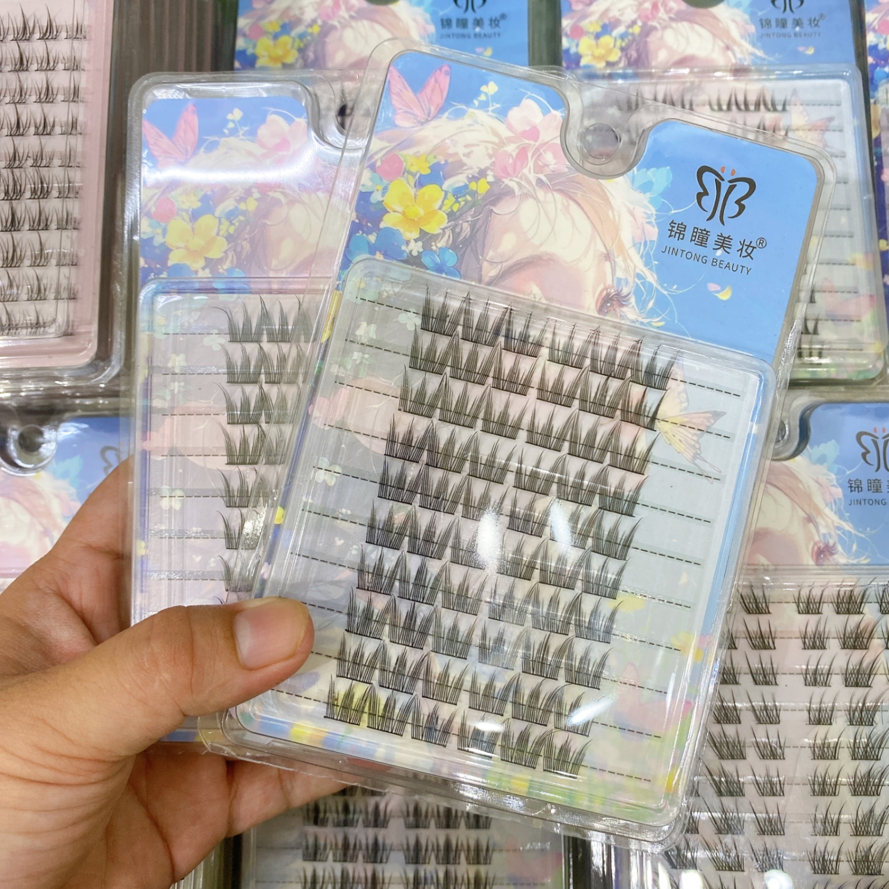 Set 10 cụm mi giả jintong 1554