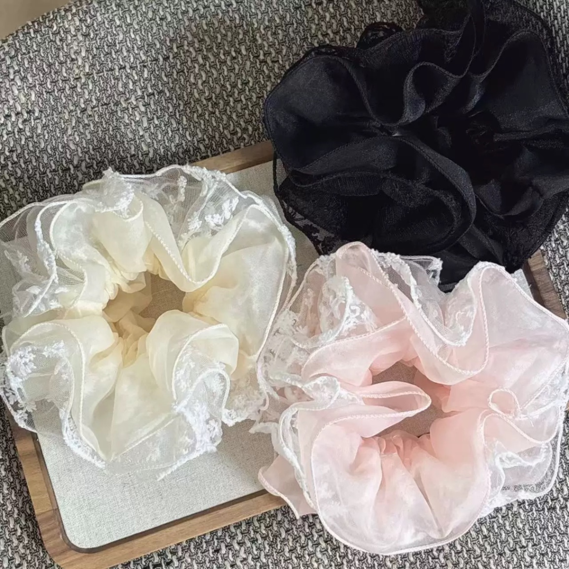 Scrunchies 4 lớp các loại lớn 4430