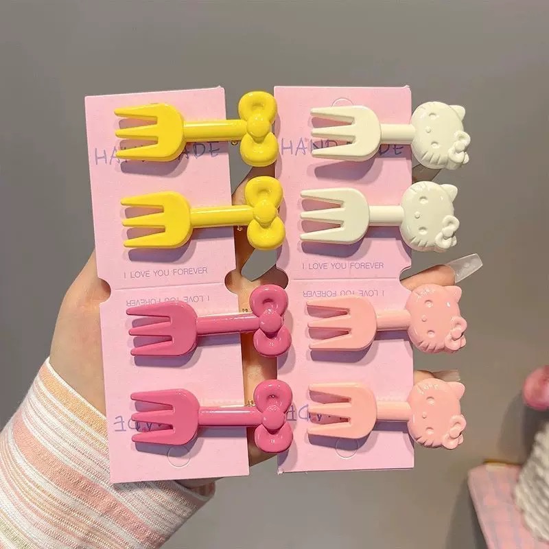 Set 2 kẹp mỏ vịt hello kitty 1584