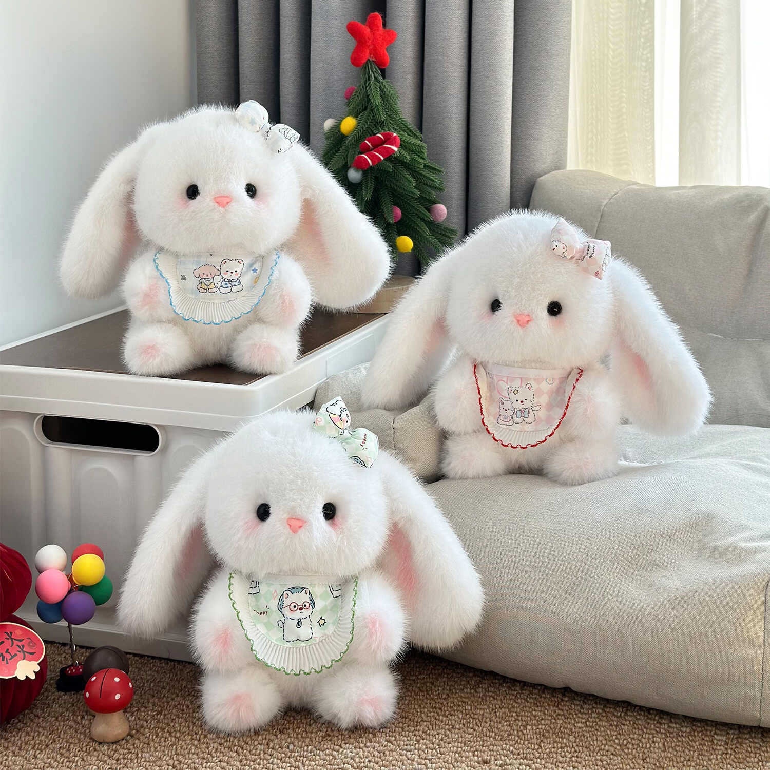 Gấu bông thỏ tai dài mịn 25 cm 944
