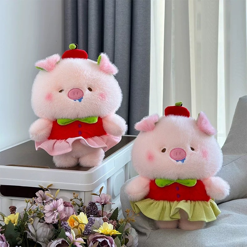 Gấu bông heo váy đỏ 25cm 938