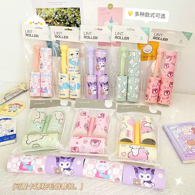 Set lăn bụi kèm 2 ruột lăn cute 649