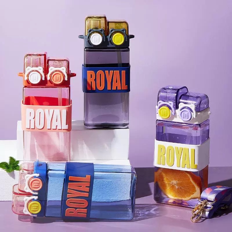 Bình nước nhựa vuông royal 570ml 231