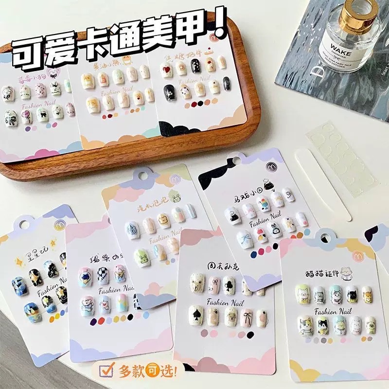 Set 10 nail giả cho bé cute 1577