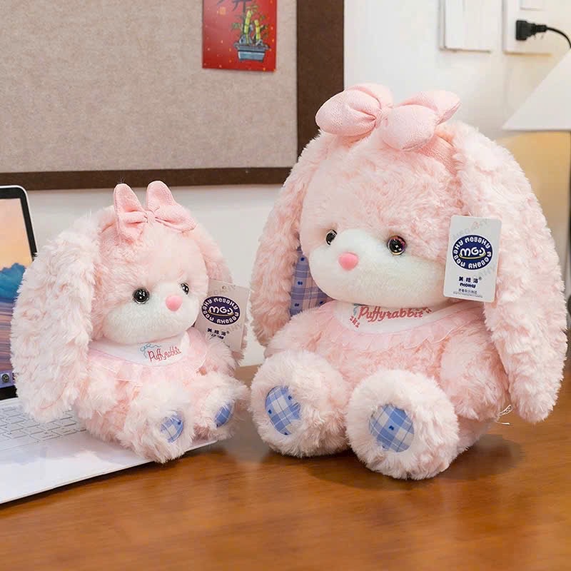 Gấu bông thỏ yếm 35cm 970