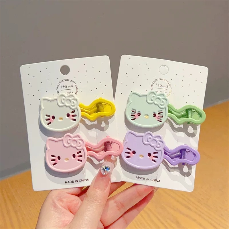 Kẹp mỏ vịt hello kitty sơn sóng 1599