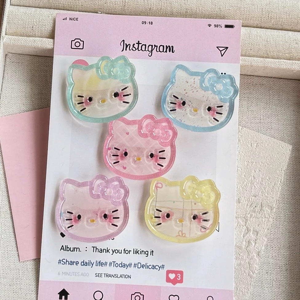Kẹp mỏ vịt hello kitty 1593