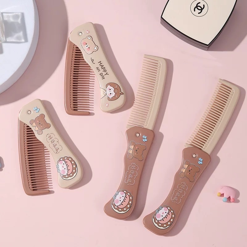 Lược gấp cute nâu 150