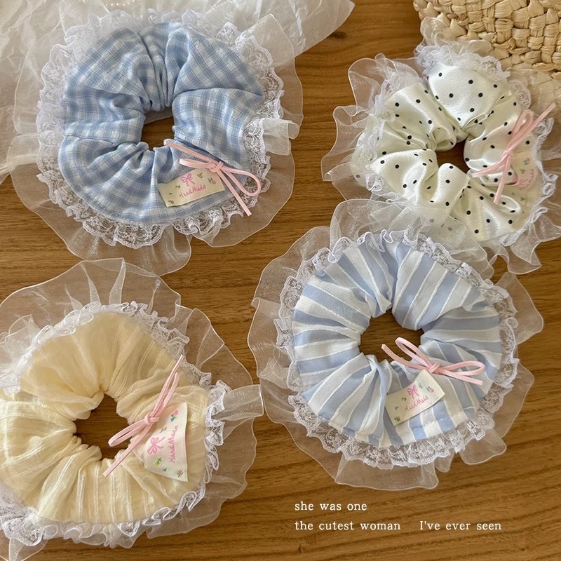 Scrunchies bèo ren lớn 4509