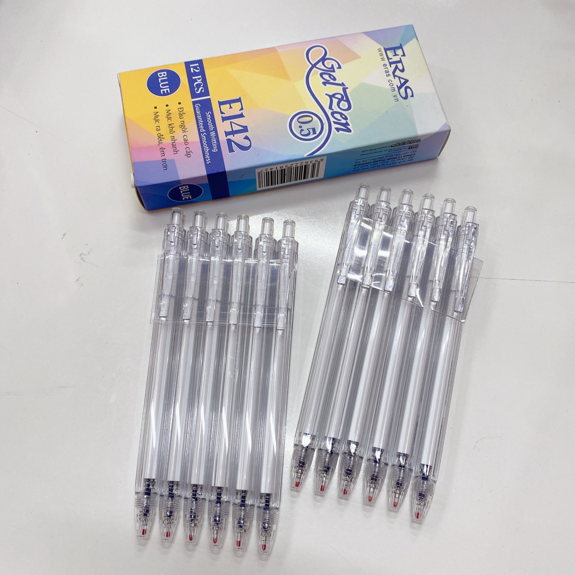 Bút gel pen eras mực xanh 180