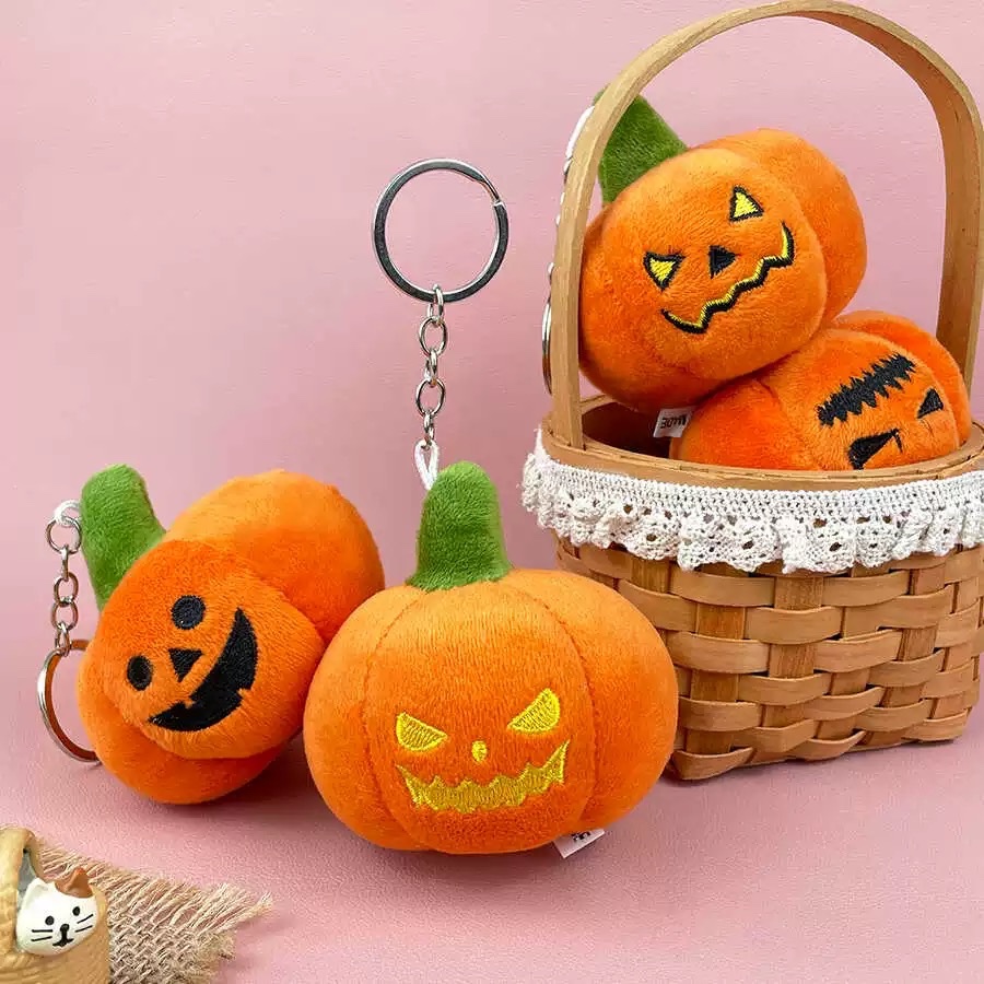Móc khoá bông bí ngô Halloween 851