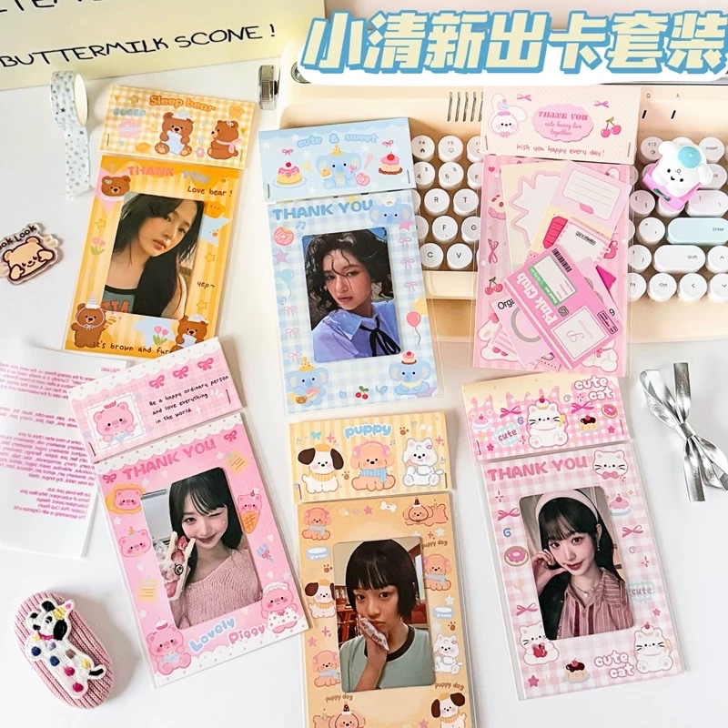 Set 5 bọc card bo góc cute 1596