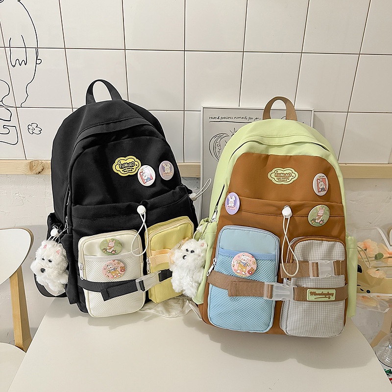 Balo phối màu túi hộp 236