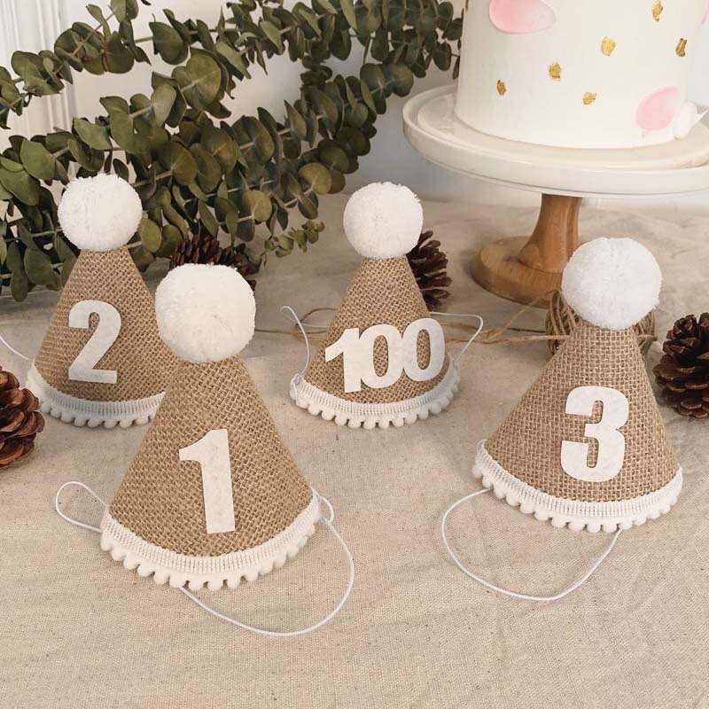 Mũ cói sinh nhật số 123 219