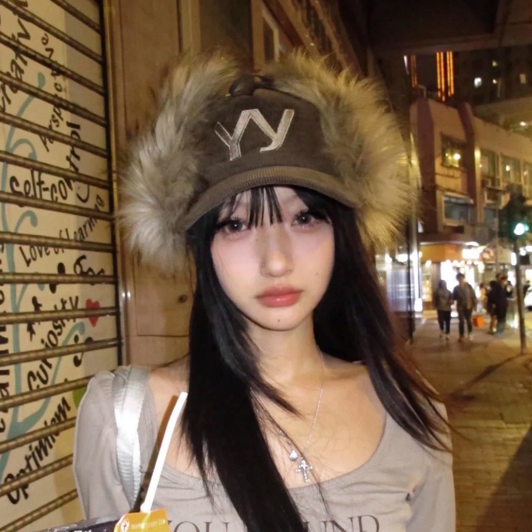 Mũ lưỡi trai lông nâu 108 yy