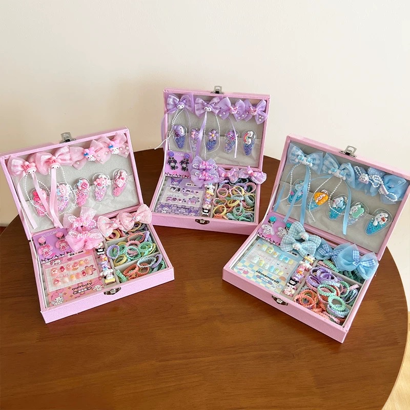 Set hộp cột kẹp tóc bé 1616