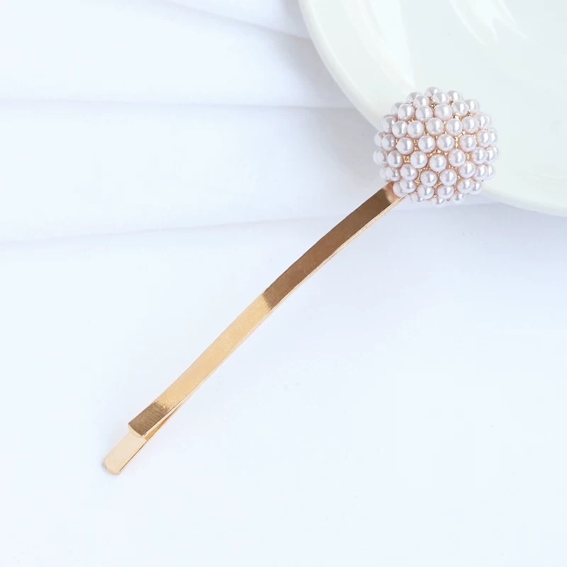 Kẹp xước dài cụm ngọc tròn 634