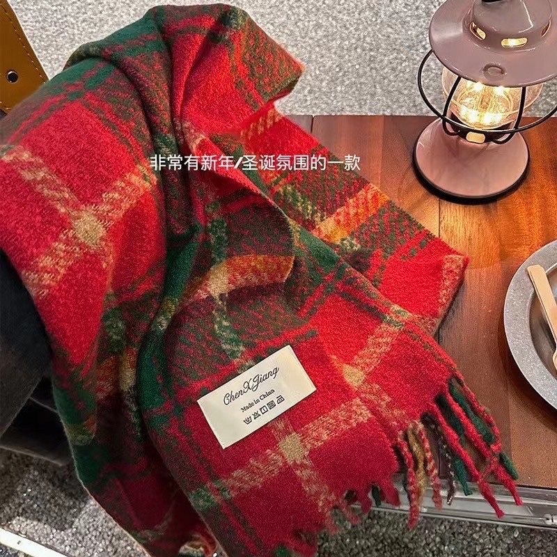 Khăn choàng dài 30x180 đỏ 295
