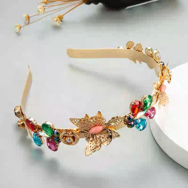 Cài bướm đá màu lớn 1296