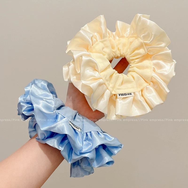 Cột scrunchies bèo xanh lớn 4594