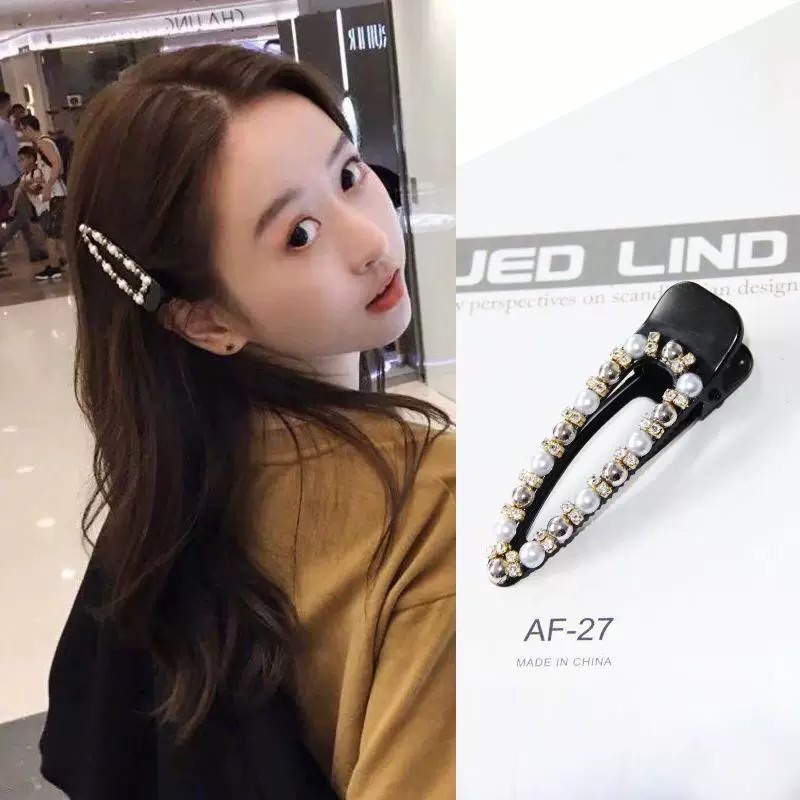 Kẹp mỏ vịt gn ngọc đá đen 992