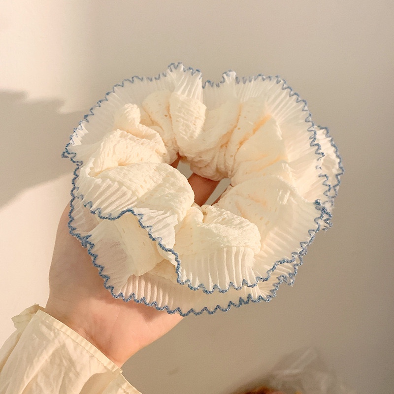 Cột scrunchies voan nhún viền 4586