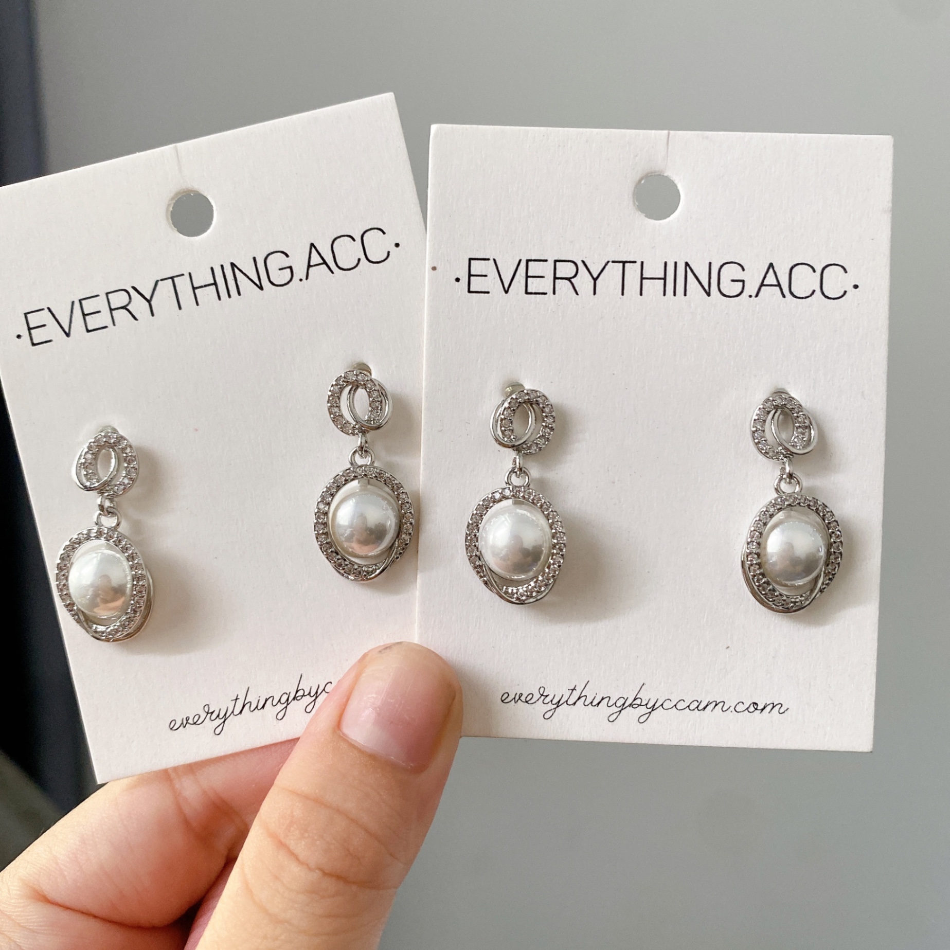 Bông tai đá thả ngọc đá oval 1322 s925