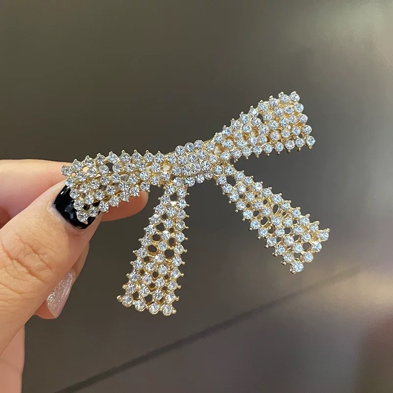 Kẹp mỏ vịt nơ đá 4607