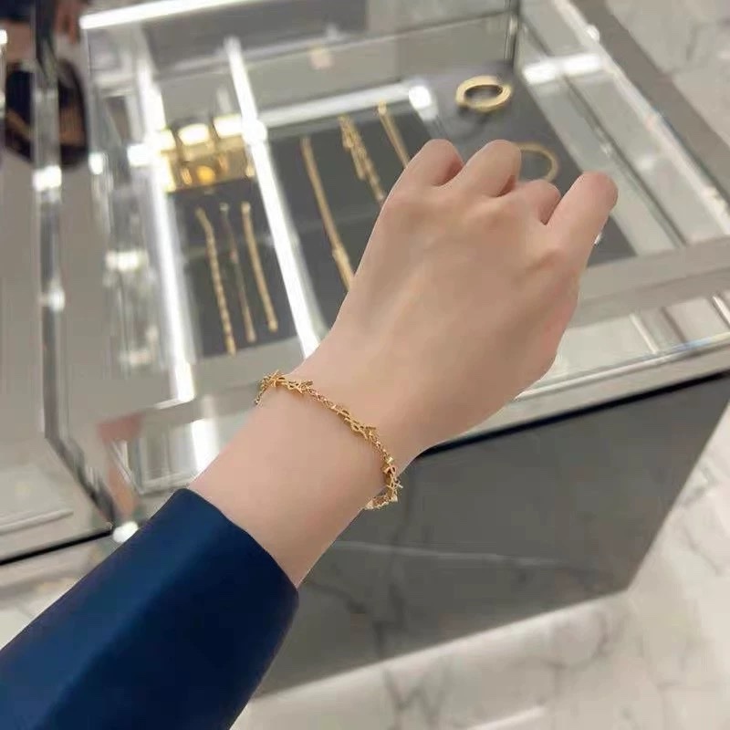 Vòng tay titan mạ màu chữ ys 1020