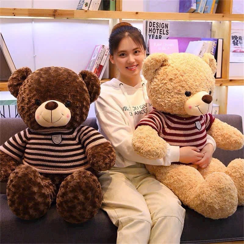 Gấu bông teddy áo kẻ 992