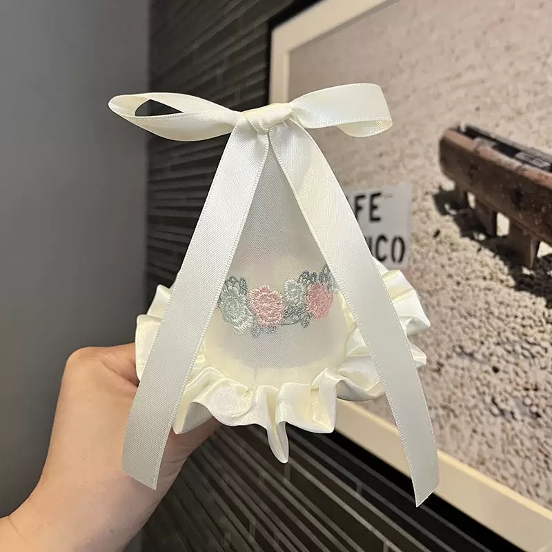 Kẹp chóp hpbd nơ trắng 225