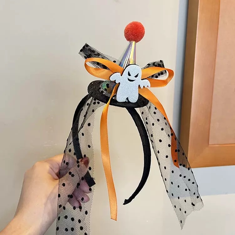 Cài mũ chóp nơ cam 1663