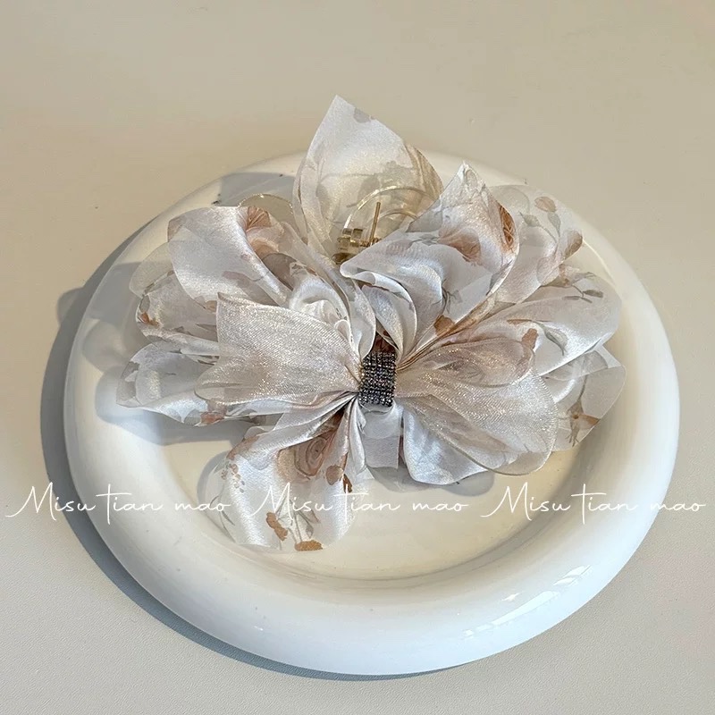 Gắp nơ hoa voan 4658