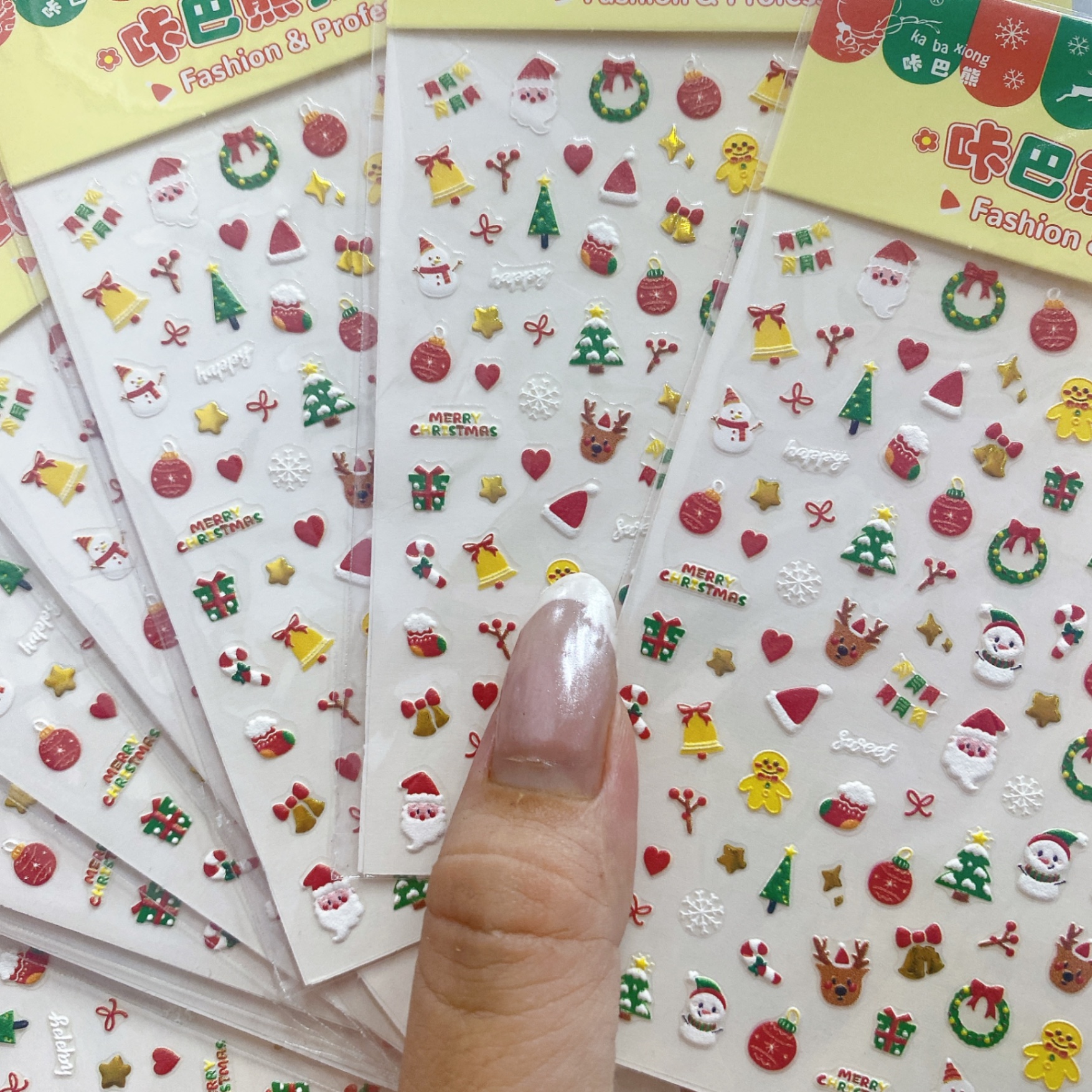 Sticker dán nail hình noel 1767