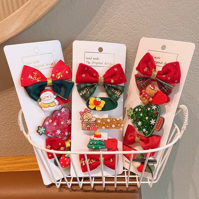Set 5 kẹp mỏ vịt noel 1768