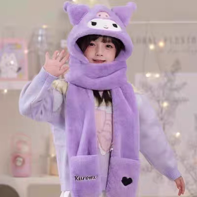 Mũ lông tay dài sanrio 5555