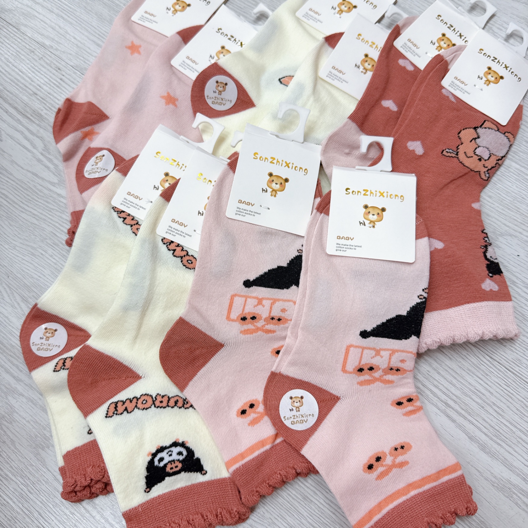 Tất bé cao cổ 8-12t kuromi hồng 1647