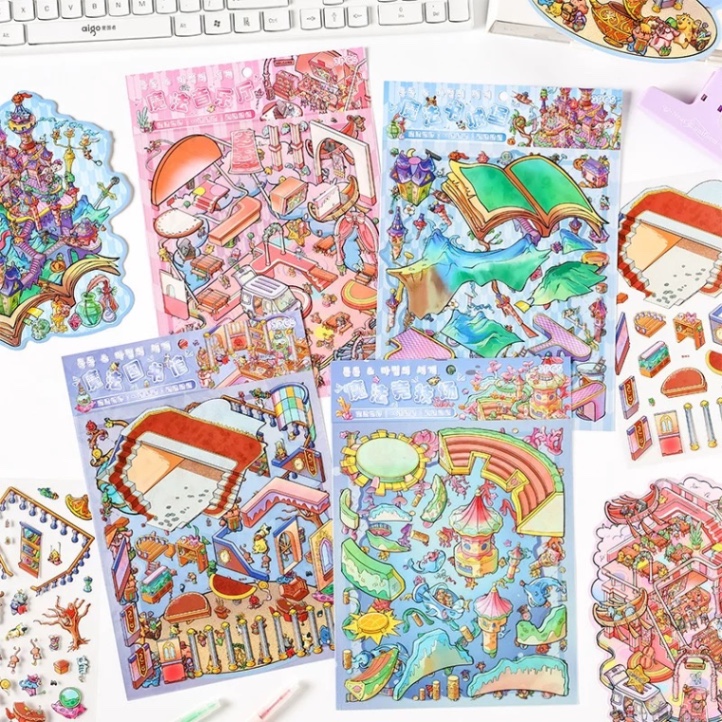 Set sticker decor lớn nâng cấp 764