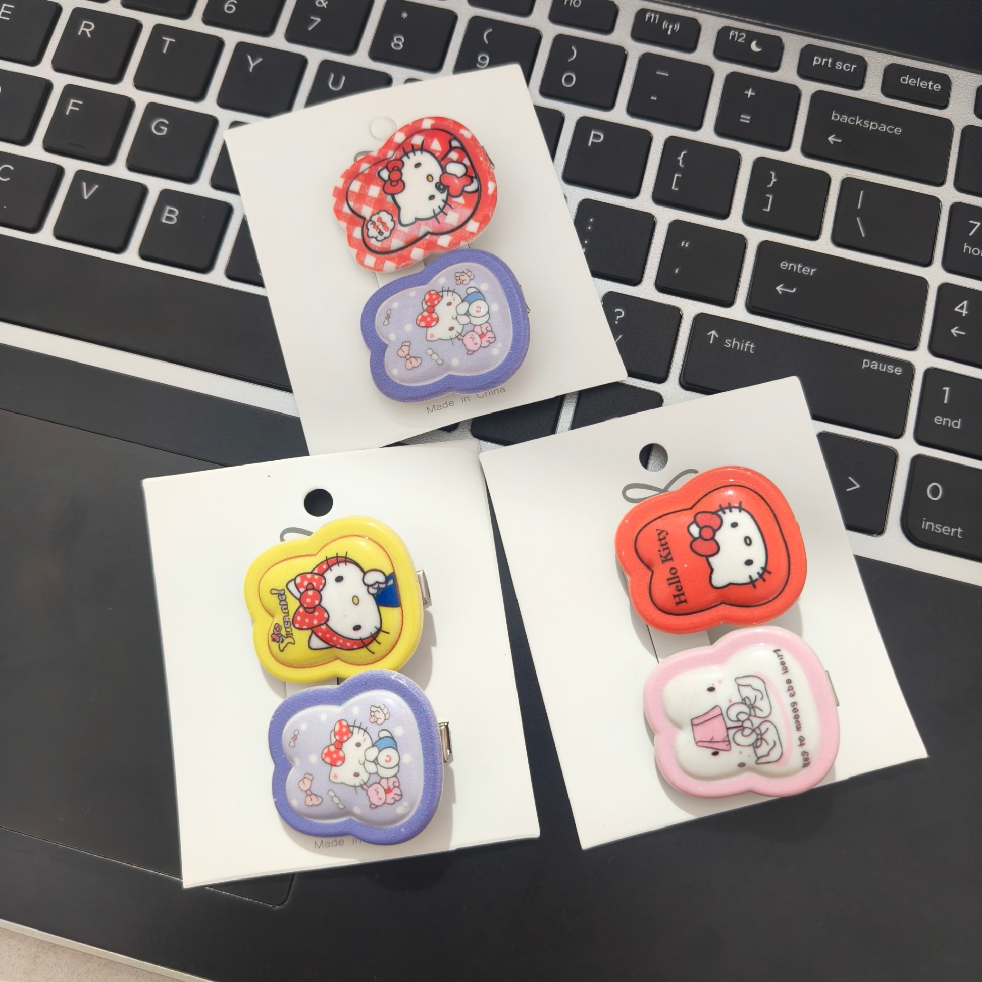 Set 2 kẹp mỏ vịt hello kitty thỏ 1670