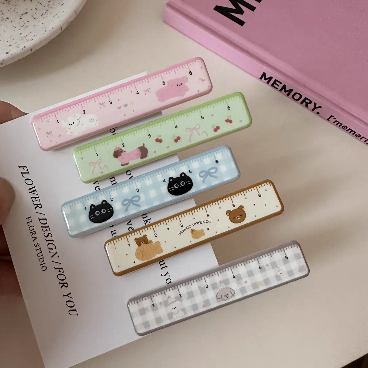Set 2 kẹp mỏ vịt thước kẻ 1669