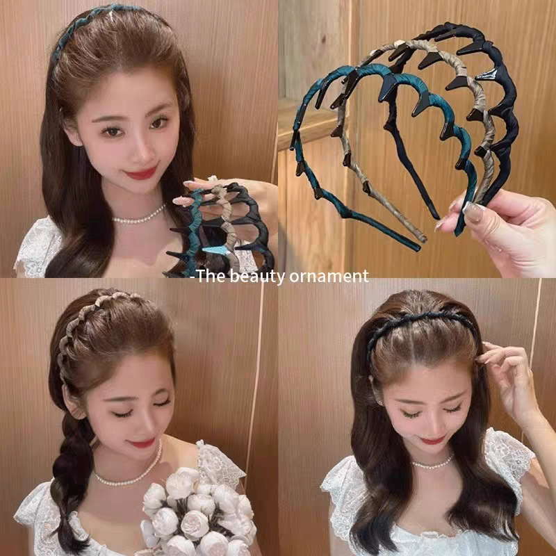 Cài răng lớn bọc vải 1342