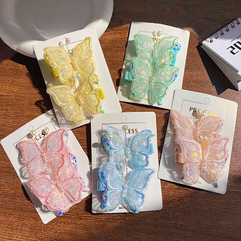 Set 2 kẹp mỏ vịt bướm 1837
