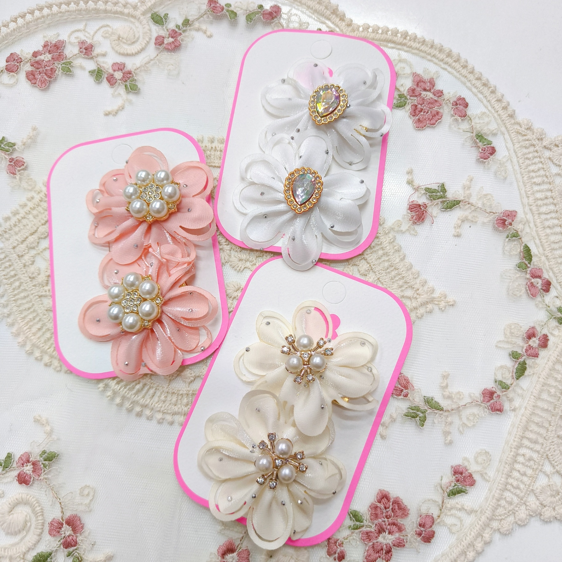 Set 2 kẹp mỏ vịt hoa 1893