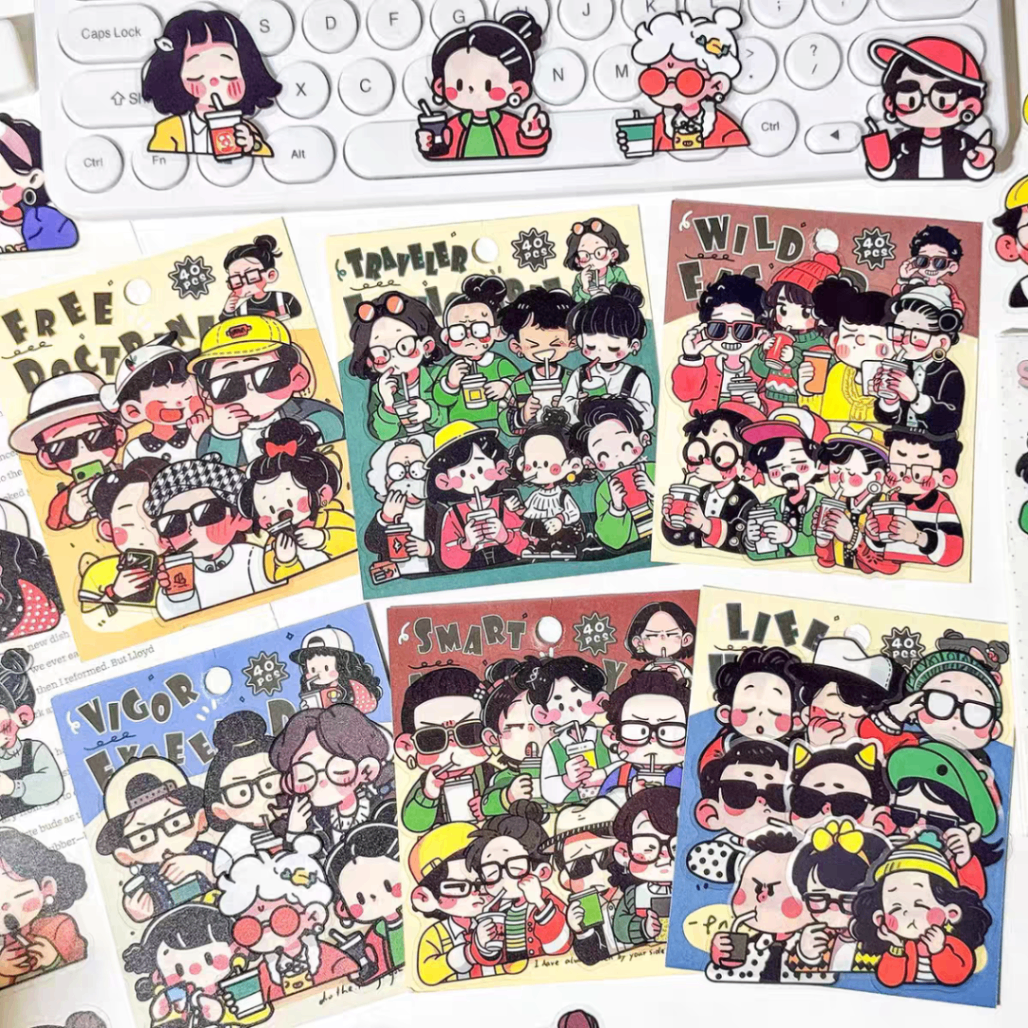 Set 40 sticker pet cute 780